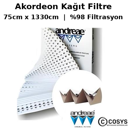 Akordeon Kağıt Filtre WKF75  75cm x 1330cm