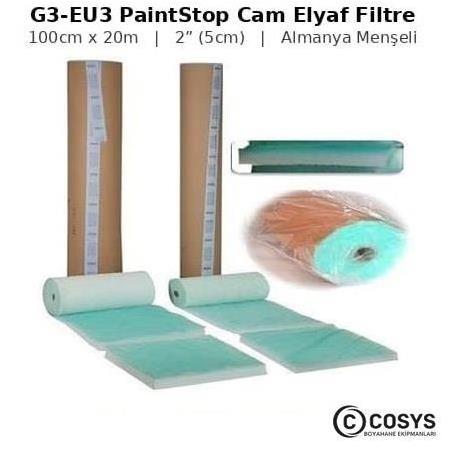 G3-EU3 Cam Elyaf Boya Kabini Filtresi 1mX20m