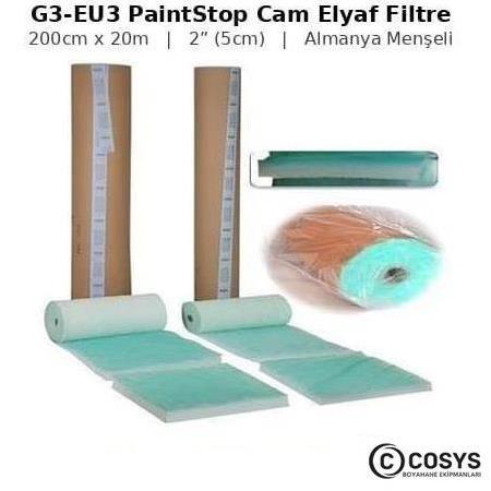 G3-EU3 Cam Elyaf Boya Kabini Filtresi 2mX20m