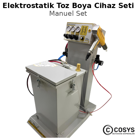 Elektrostatik Toz Boya Cihaz Seti | Manuel  | EFG3