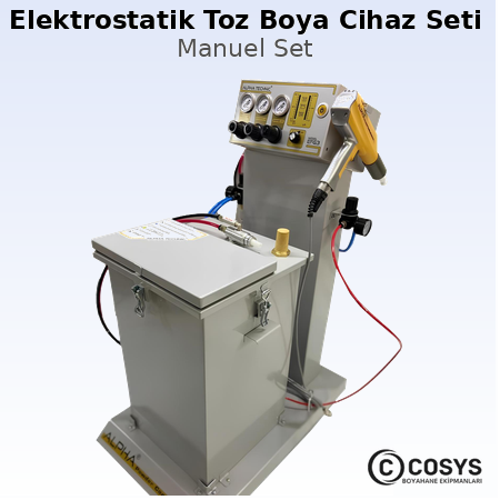 Elektrostatik Toz Boya Cihaz Seti | Manuel  | EFG3