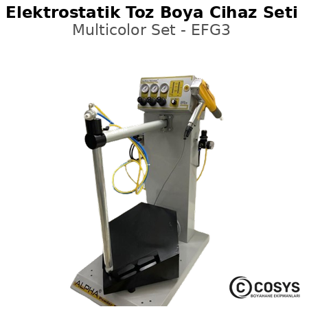 Elektrostatik Toz Boya Cihaz Seti | MultıColor | EFG3