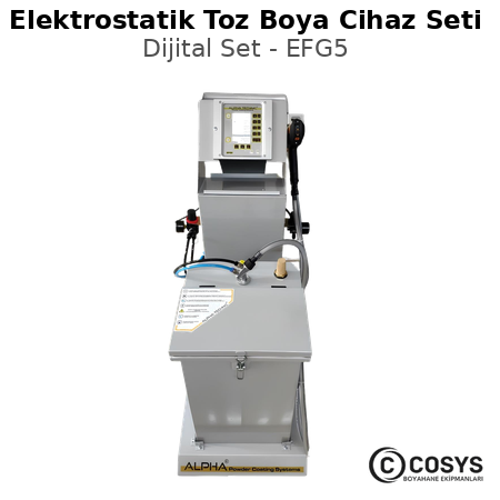 Elektrostatik Toz Boya Cihaz Seti | Dijital  | EFG5