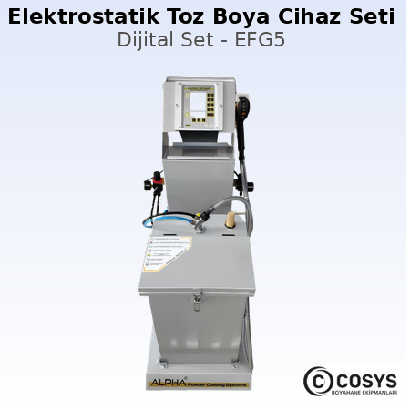 Elektrostatik Toz Boya Cihaz Seti | Dijital  | EFG5