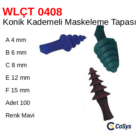 Konik Kademeli Maskeleme Tapası WLÇT 0408